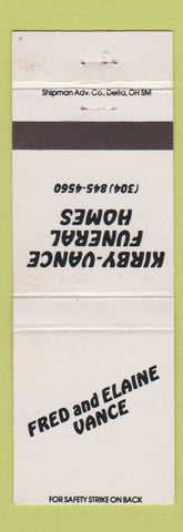 Matchbook Cover - Kirby Vance Funeral Homes
