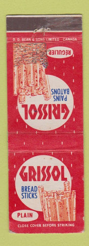 Matchbook Cover - Grissol Bread Sticks