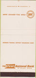 Matchbook Cover - 1st National Bank Wilkes Barre PA white 30 Strike