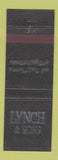 Matchbook Cover - Lynch Sons Funeral Home Clawson MI