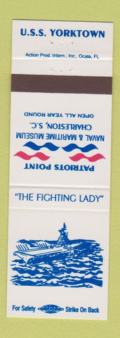 Matchbook Cover - Patriots Point Charleston SC Naval Museum USS Yorktown