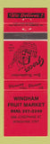 Matchbook Cover - Wingham Fruit Market Wingham ON