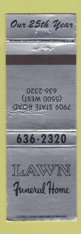 Matchbook Cover - Lawn Funeral Home WEAR
