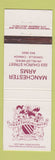 Matchbook Cover - Manchester Arms Oakville ON retaurant