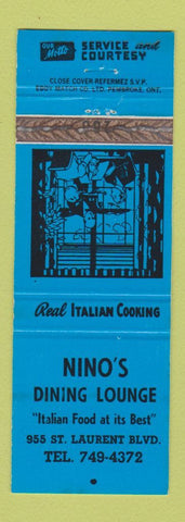 Matchbook Cover - Nino's Dining Lounge Montreal?