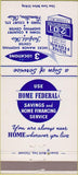 Matchbook Cover - Home Federal Savings Loan Hamilton OH Fairfield 30 Strike