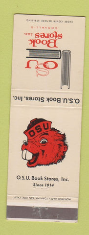 Matchbook Cover - University of Oregon State Beavers Corvallis OR Book Store