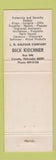 Matchbook Cover - Dirk Kirchner Balfour Fraternity Lincoln NE WEAR