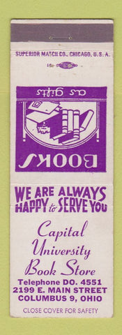 Matchbook Cover - Capital University Book Store Columbus OH