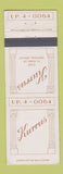 Matchbook Cover - Kurrus Funeral Home