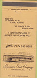 Matchbook Cover - Lewistown Trust Co Lewistown PA 30 Strike