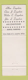 Matchbook Cover - John Ziegenhein Son Funeral Home St Louis MO