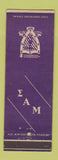 Matchbook Cover - Fraternity PURPLE