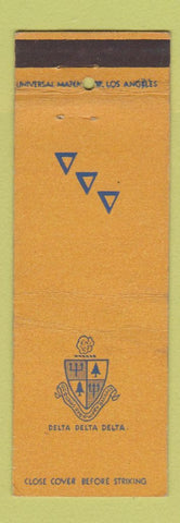 Matchbook Cover - Delta Delta Delta Fraternity Carmel Paper Hollywood CA WEAR
