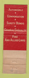 Matchbook Cover - AL Brodt Insurance Fairborn OH WEAR