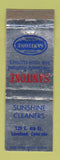 Matchbook Cover - Sunshine Cleaners Loveland Colorado
