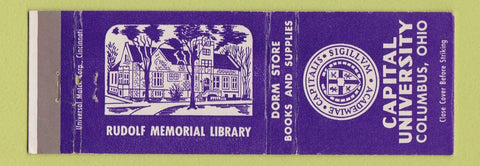 Matchbook Cover - Capital University Book Store Columbus OH
