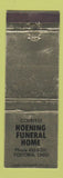 Matchbook Cover - Hoening Funeral Home Fostoria OH WEAR