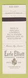 Matchbook Cover - Earle Elliott Funeral Home Toronto ON