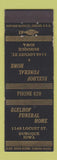 Matchbook Cover - Egelhof Funeral Home Dubuque IA