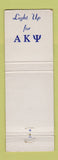 Matchbook Cover - Alpha Kappa Psi Fraternity