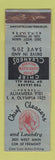 Matchbook Cover - Chief Cleaners Laundry Alhambra CA CROWN WEAR