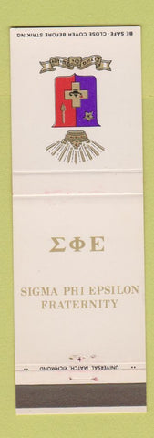 Matchbook Cover - Sigma Phi Epsilon Fraternity