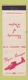 Matchbook Cover - University of Dayton OH Flyers Hangar WEAR