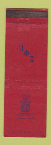 Matchbook Cover - Sigma Phi Epsilon Fraternity Carmel Paper Hollywood CA