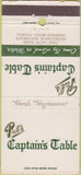 Matchbook Cover - Pal's Captain's Table Deerfield Beach FL 30 Strike