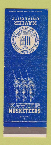 Matchbook Cover - Xavier University Musketeers Cincinnati OH