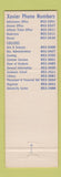 Matchbook Cover - Xavier University Musketeers Cincinnati OH
