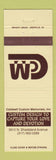 Matchbook Cover - Caldwell Custom Memorials Funeral Indianapolis IN