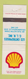 Matchbook Cover - Shell oil gas Drummondville QC