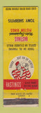 Matchbook Cover - Hastings Piston Rings Tony Sherpitis