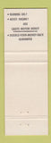 Matchbook Cover - Hastings Piston Rings Cap Auto Electric Cap de la Madeleine QC