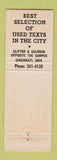 Matchbook Cover - University of Cincinnati OH Bearcats Du Bois Book Store