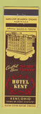 Matchbook Cover - Hotel Kent OH Kent State ref