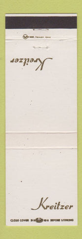Matchbook Cover - Kreitzer Funeral Home Arcanun OH
