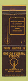 Matchbook Cover - Kosior Funeral Home Whiting IN