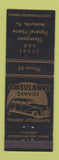 Matchbook Cover - Jones and Thompson Funeral Home ambulance Bentleyville PA