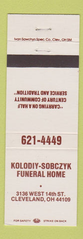 Matchbook Cover - Kolodiy Sobczyk Funeral Home Cleveland OH