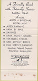Matchbook Cover - Citizens Bank Trust Pampa TX 30 Strike