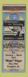 Matchbook Cover - Mope Plager Auto Body Freeport IL WEAR
