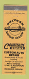 Matchbook Cover - Custom Auto Repair Milwaukie OR