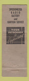 Matchbook Cover - Allen Diller Auto Battery Ignition Service Reading PA WEAR