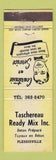 Matchbook Cover - Taschereau Ready Mix Concrete Plessisville QC