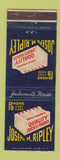 Matchbook Cover - Joseph Ripley Concrete Products Jacksonville FL