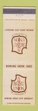 Matchbook Cover - Bowling Green State University OH