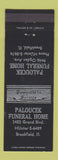 Matchbook Cover - Paloucek Funeral Home Brookfield IL